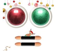 BISHENGYF Red Green Chrome Nail Powder -Mirror Effect Metallic Dust Holographic Glitter Glazed Manicure Decoration Reflective Pigment for DIY Gel Polish, Resin Craft