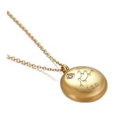 Bishilin Gold Chain Link Necklace for Women, Stainless Steel Necklace Stack Leo with Cubic Zirconia