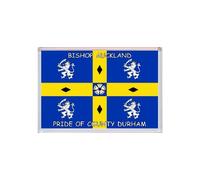 Bishop Auckland - Pride of County Durham - County Flag - Jumbo Fridge Magnet