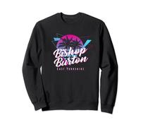 Bishop Burton East Yorkshire 80s Vaporwave Funny Sunset Sweatshirt