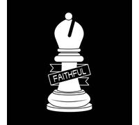 Bishop Chess Piece Faithful Women's T-Shirt - Black - L - Black