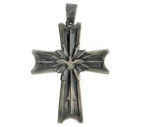 Bishop pectoral cross in 925 silver Holy Spirit in relief