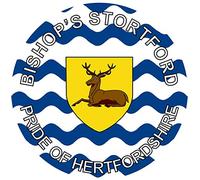 Bishop's Stortford - Pride of Hertfordshire - (Two Pack) 80mm Diameter Car Bumper Window Decal Sticker
