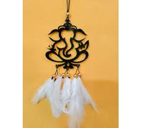 BishtHub Hindu God Ganesha Car Dashboard Decor Item, Dream Catcher, Wall Decor, Wall Art, Car Accessories, Home and Office Decoration- 6 Inch Length