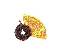 BishtHub Lotus Seeds Orignal Kamal Gatta Pooja Japa Mala 108 Lotus Garland Mala for Chanting Goddess Lakshmi Mantras with Yellow Japa Mala Bag, Wood, No Gemstone