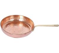BishtHub Pure Copper Fry Pan Tadka Pan, Skillets Frying Cooking Serving Dishes Home And Hotel Restaurant Kitchen Item- 350 ML