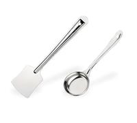 BishtHub Stainless Steel Dosa Spatula And Spoon Dosa Maker Tool Kitchen Item Cooking Tools- Pack Of 2 Pieces