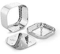 BishtHub Stainless Steel Paneer Maker Cheese Mould Press Square Shaped Tofu Maker Strainer With Lid Kitchen Tools Kitchen Item- 700 ml