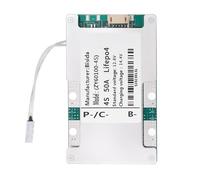 Bisida 4S BMS 12.8V 50A Lifepo4 Battery Management System PCB Protection Board with Balance Wire and NTC,Ten Functional protections, Common Port, for Lifepo4 Battery Pack (4S 12.8V 50A)