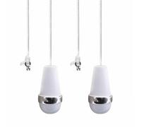 Bisienya 2 PCS Bathroom Light Pull Cord Handle,Light Cord Pull Ends,with 150cm Connectors for Bathroom Toilet Light/Fans