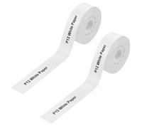 Bisienya 2 Rolls Label Maker Tape, Self Adhesive Label Tape Compatible with Nelko P21, La-bel Printer Paper Sticker Suitable for P15/P12/Q2/HP1/HP4/D32/D35 Thermal Paper Black on White (15mm×4m)