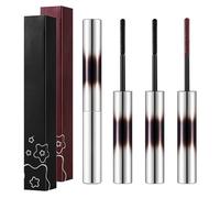 Bisienya 3-Piece Doll Eyelash Curler & Mascara - 3D Curling Brush, Natural Thickening & Lengthening, Waterproof, Non-Clumping, Smudge & Flake Proof, Long Lasting (Black, Brown)