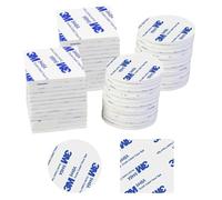 Bisienya Double Sided Sticky Pads,70pcs 3M Double Sided Foam Tape Self Adhesive,2 Shapes Extra Strong Adhesive Foam Pads for Walls, Floor, Door,Picture,Car Home Office Supply,Round/Square(White)