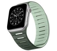 Bisikor Compatible with Apple Watch Band 42 (Series11/10) 41 40 38mm, Double Sided Wearable Soft Breathable Replacement Loop Strap for iWatch SE Series 11 10 9 8 7 6 5 4 3 (Darkgreen/Lightgreen)
