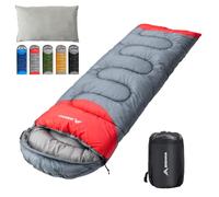 BISINNA Sleeping Bag with Pillow - 4 Season Lightweight Warm Sleeping Bag | with a compression sack for Adults, Women, Men's Outdoors Camping, Hiking, Backpacking
