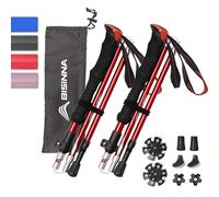 BISINNA Trekking Poles- 2pc/set Folding Aluminum Walking Sticks