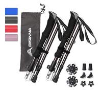 BISINNA Trekking Poles- 2pc/set Folding Aluminum Walking Sticks