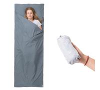 BISINNA Ultralight Sleeping Bag Liner 300g Compact Small pack size | Inner Sleeping Bag for backpacking, hostels, huts, camping.
