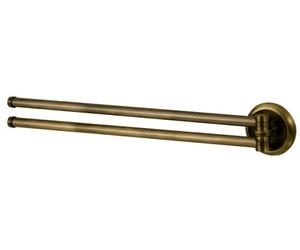 Bisk 00402 Deco Swing Arm Towel Rial in Antique Brass, 48 x 7.5 x 7.5 cm