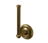 Bisk 00404 Deco Spare Toilet Roll Holder in Antique Brass, 7.5 x 8 x 17.5 cm