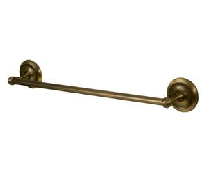 Bisk 00409 Deco Towel Bar in Antique Brass, 61 x 66 x 8 x 7.5 cm