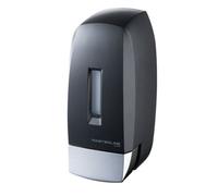 Bisk 500Ml Liquid Soap Refillable Dispenser Wallmounted Push Button Tank Black Abs
