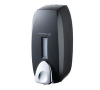 Bisk 750Ml Foam Soap Refillable Dispenser Wallmounted Push Button Tank Black Abs