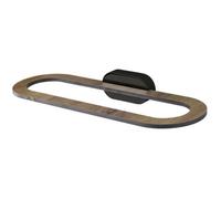 Bisk Matte Black/brown 310mm Towel Holder Wall Mounted Wc Bathroom Accessories