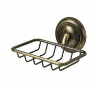 Bisk Retro Bathroom Antique Brass Wall Mounted Shower Soap Dish Holder Shampoo Tray