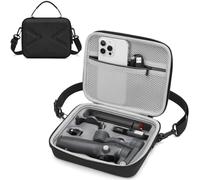 BISKLNDN Hard Case for Osmo Mobile 7P / 7, Portable Storage for OM 7P/7, Shoulder Bag for DJI OM 7 /7P Smartphone Gimbal Stabilizer Accessories Case, Black