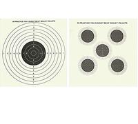 Bisley 100 x 14cm Card Airgun Targets Air Rifle Pistol Hunting Practice Zero 100
