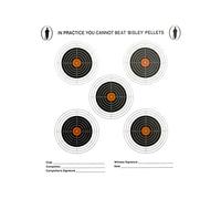Bisley 14cm Five Targets Economy Card Grade 2, Pack of 100