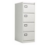 TC Office Bisley 4 Drawer Contract Steel Filing Cabinet, Grey