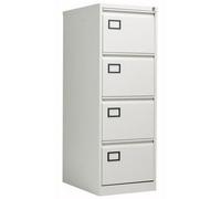 TC Office Bisley 4 Drawer Contract Steel Filing Cabinet, Grey