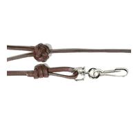 Bisley Bootlace Leather Whistle Lanyard - Dark Tan