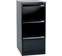 Bisley - BS Foolscap Filing Cabinet 3 Drawer - Black, none