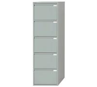 Bisley BS Steel Filing Cabinet 5 Drawers Lockable 470 x 622 x 1,511 mm Grey