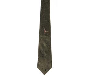 Bisley Country Single Pheasant Tie - Green - Size: One Size