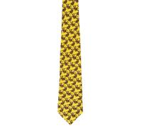 Bisley Country Solid Pheasant Silk Tie - Yellow - Size: One Size