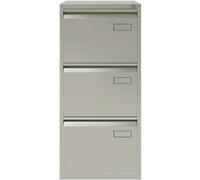 Bisley Filing Cabinet 3 Drawers Lockable 470 x 622 x 1,016 mm Grey