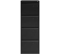 Bisley Filing Cabinet 4 Drawers Lockable 470 x 622 x 1,312 mm Black