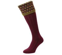 Bisley Hadleigh Diamond Shooting Socks Red - Hunting outdoor gear for Men