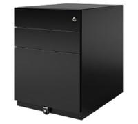 Bisley Mobile Pedestal Note 2 Drawers Black 420 x 565 x 565 mm