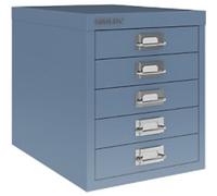 Bisley MultiDrawer Steel Desktop Drawers 5 Drawers Not Lockable 279 x 380 x 325 mm Bisley Blue
