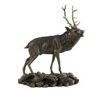 Bisley Patina Bronze Sculpture Stag Small - Hunting outdoor gear for Men