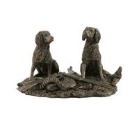 Bisley Patina Bronze Sculpture Two Spaniels with Broken Gun - Hunting outdoor gear for Men