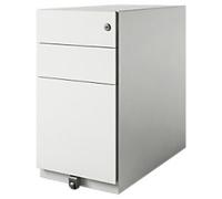 Bisley Pedestal with 3 Lockable Drawers Metal 300 x 565 x 565mm White