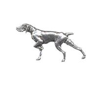 Bisley Pewter Pin No.14 Pointer Lapel Badge