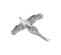 Bisley Pewter Pin No.9 High Pheasant