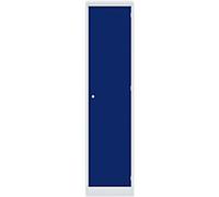 Bisley Police Steel Locker Combination Lock 450 x 600 x 1,800 mm Light Grey, Oxford Blue
